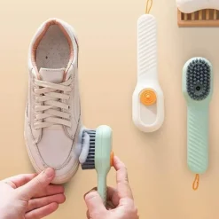 Reinigungsbürste mit weichen Borsten und langem Griff für Schuhe, Kleidung und Bretter – vielseitiges Mehrzweckwerkzeug