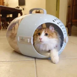 Reisekapsel für Haustiere – atmungsaktive, tragbare Transportbox für Katzen und Hunde