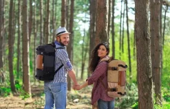 Reiserucksack aus Segeltuch für Herren – multifunktionale Outdoor-Abenteuertasche