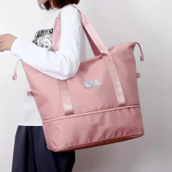 Reisetasche zum Mitnehmen – Wasserdichte Sporttasche aus Nylon