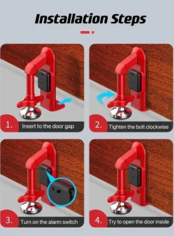 Reise-Türstopper-Alarm gegen Diebstahl – robustes Sicherheitsgerät aus Metall
