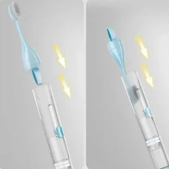 Reise-Zahnpastaspender-Zahnbürstenset - All-in-One-Kit