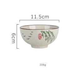 Reisschüssel aus Keramik – kleine Nudelsuppenschüssel für die Küche