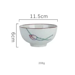 Reisschüssel aus Keramik – kleine Nudelsuppenschüssel für die Küche