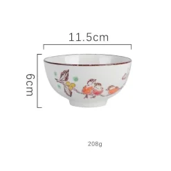 Reisschüssel aus Keramik – kleine Nudelsuppenschüssel für die Küche