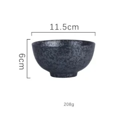 Reisschüssel aus Keramik – kleine Nudelsuppenschüssel für die Küche