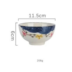 Reisschüssel aus Keramik – kleine Nudelsuppenschüssel für die Küche