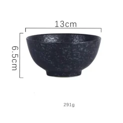 Reisschüssel aus Keramik – kleine Nudelsuppenschüssel für die Küche