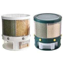 Reisspender - Rotierender Vorratsbehälter mit 6 Fächern