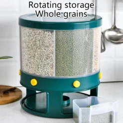 Reisspender - Rotierender Vorratsbehälter mit 6 Fächern