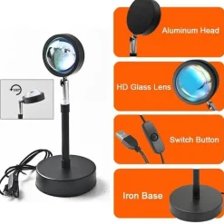Remote Control Sunset Atmosphere LED Lamp