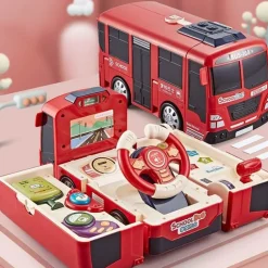 Rennauto-Abenteuerspielzeug – Verwandelbares Spielset für Kinder