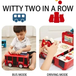 Rennauto-Abenteuerspielzeug – Verwandelbares Spielset für Kinder