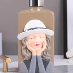 Resin Soap Dispenser - Stylish Bathroom Accessory for Girls