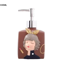 Resin Soap Dispenser - Stylish Bathroom Accessory for Girls