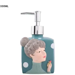 Resin Soap Dispenser - Stylish Bathroom Accessory for Girls