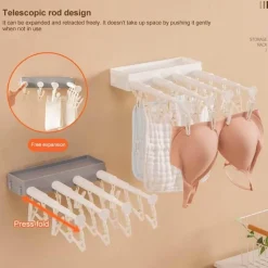 Retractable Wall-Mounted Drying Rack - Space-Saving Clothes Dryer