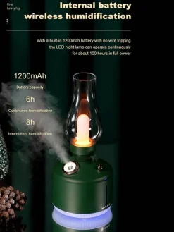 Retro Air Humidifier Wireless Aroma Diffuser Lamp