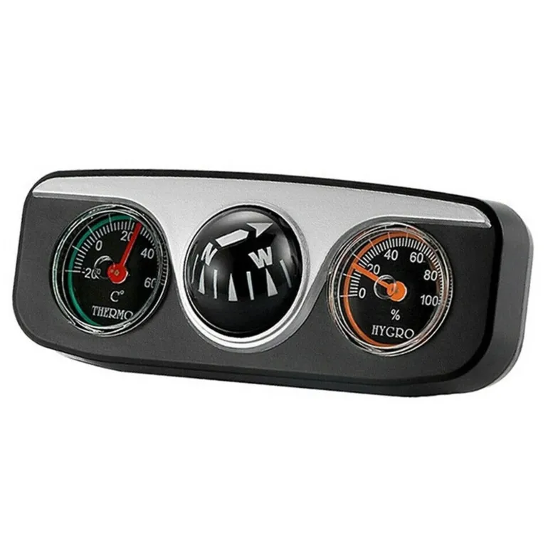 Retro Auto Thermometer Kompass - Stilvolles Autozubehör