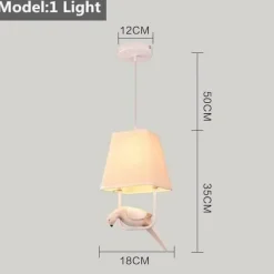 Retro Bird Pendant - Decorative Resin Light Ornament