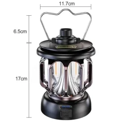 Retro Campinglampe - Tragbare LED-Powerbank