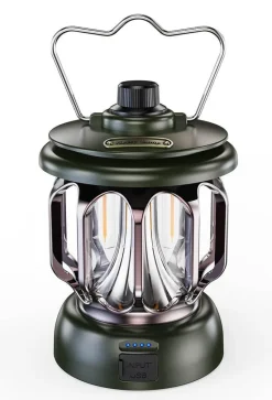 Retro Campinglampe - Tragbare LED-Powerbank