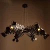 Retro Deckenstrahler Kronleuchter Lampe - Vintage Einziehbare Beleuchtung
