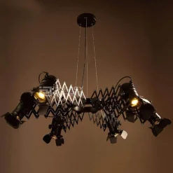Retro Deckenstrahler Kronleuchter Lampe - Vintage Einziehbare Beleuchtung