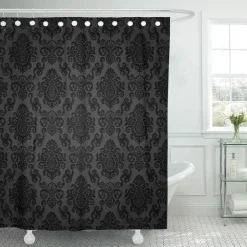 Retro Duschvorhang - Vintage Badezimmer Dekor