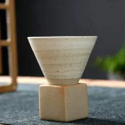 Retro Japanische Porzellantasse - Keramik Latte Tasse