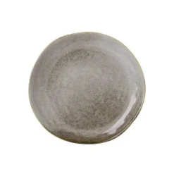 Retro Japanisches Keramikgeschirr-Set - Graue Porzellanteller und -schüsseln