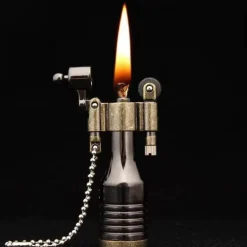 Retro Jet Feuerzeug Schlüsselanhänger - Metall Accessoire