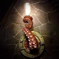 Retro Octopus Wall Lamp - Tentacle Light Decor