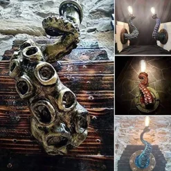 Retro Octopus Wall Lamp - Tentacle Light Decor