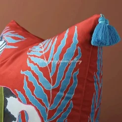 Retro Pferde Kissenbezug - Vintage Sofa Bett Dekor