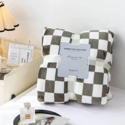 Retro Schachbrett Decke - Stilvolle Vintage Decke