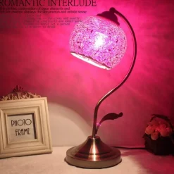 Retro Tiffany Tischlampe - Vintage Glasbeleuchtung