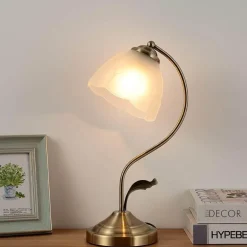 Retro Tiffany Tischlampe - Vintage Glasbeleuchtung