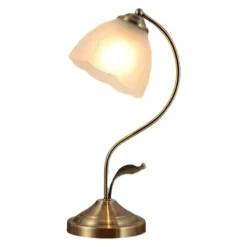 Retro Tiffany Tischlampe - Vintage Glasbeleuchtung