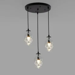 Retro Totenkopf Pendelleuchte - Vintage Glasleuchte