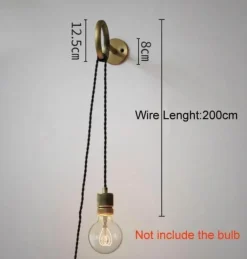 Retro Wall Lamp - Nordic Ring Mirror Sconce Light