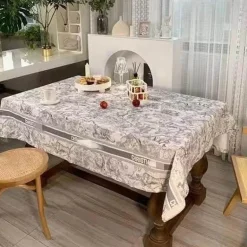 Retro wasserdichte Leinentischdecke - Pastorale Essdecke