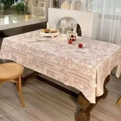 Retro wasserdichte Leinentischdecke - Pastorale Essdecke