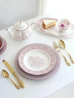 Retro-Garten-Geschirrset – Klassisches Speiseerlebnis