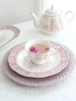 Retro-Garten-Geschirrset – Klassisches Speiseerlebnis