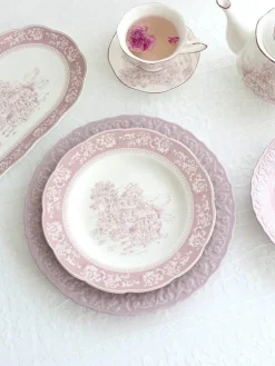 Retro-Garten-Geschirrset – Klassisches Speiseerlebnis