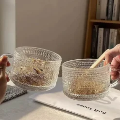 Retro-Glasbecher – hitzebeständiges Vintage-Trinkgeschirr