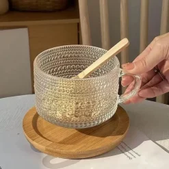 Retro-Glasbecher – hitzebeständiges Vintage-Trinkgeschirr