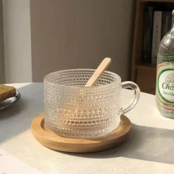 Retro-Glasbecher – hitzebeständiges Vintage-Trinkgeschirr