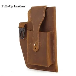 Retro-Gürteltasche aus Leder – Multifunktionaler Telefonhalter
